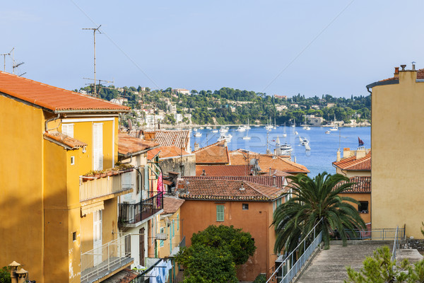 Rooftops in Villefranche-sur-Mer Stock photo © elenaphoto