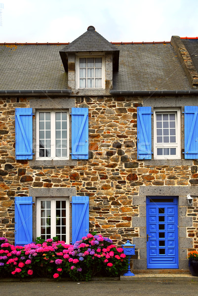 Country house in Brittany, France Stock photo © elenaphoto