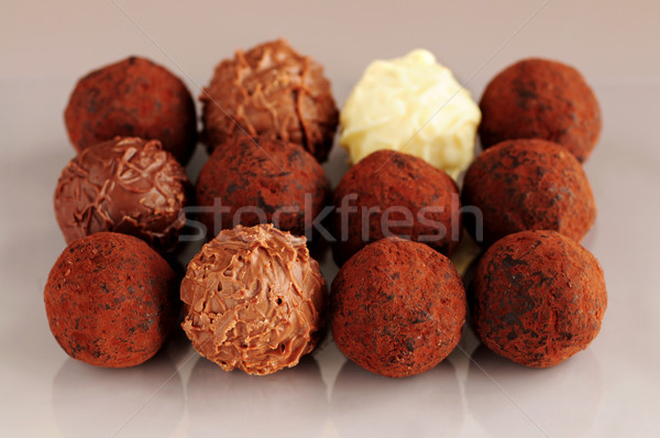 Chocolate truffles Stock photo © elenaphoto