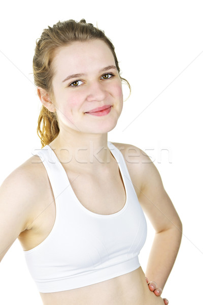 Stock photo: Happy active fitness girl