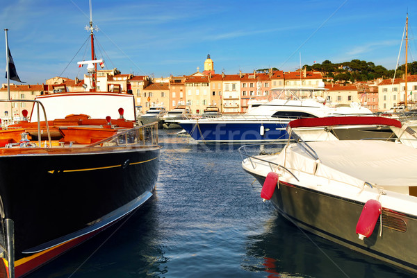Boats at St.Tropez Stock photo © elenaphoto