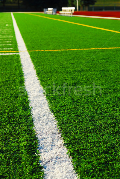トラック フィールド 緑 スポーツ 人工芝 サッカー ストックフォト © elenaphoto