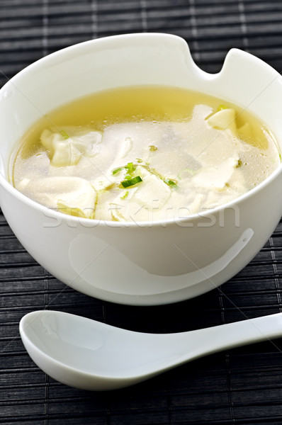 Stock photo: Wonton soup
