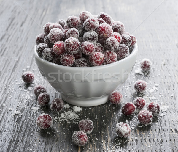 Vacances dessert bol rustique bois [[stock_photo]] © elenaphoto