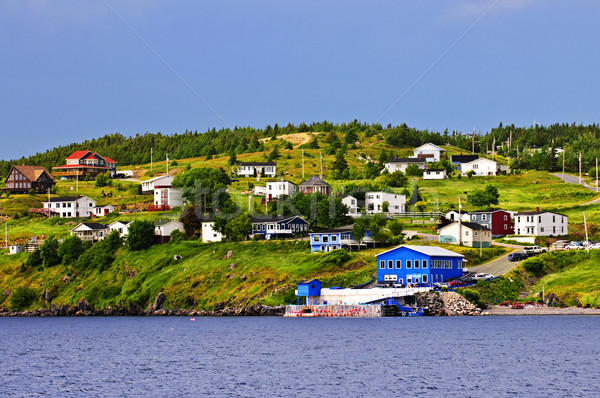 Fishing village in Newfoundland Stock photo © elenaphoto