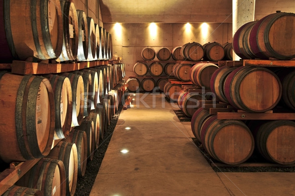 Stock photo: Wine barrels