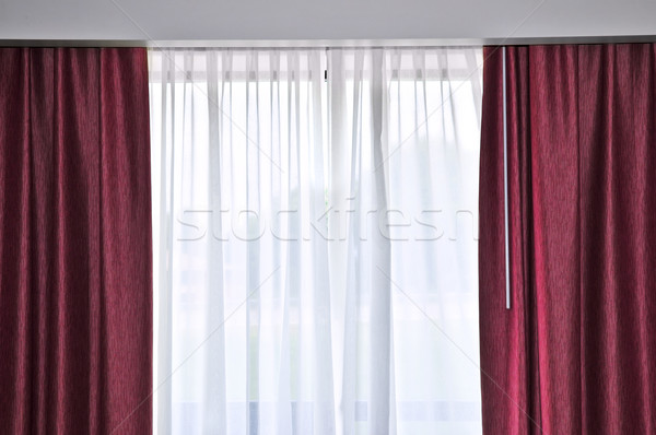 Window with drapes Stock photo © elenaphoto