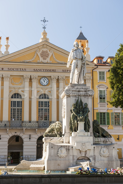 Garibaldi monument in Nice, France Stock photo © elenaphoto