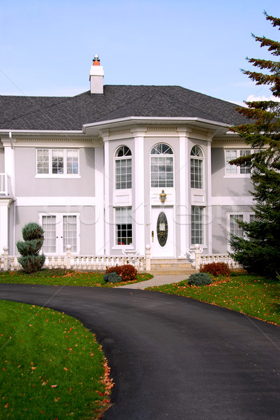 Manoir belle gris blanche couleur ciel [[stock_photo]] © elenaphoto