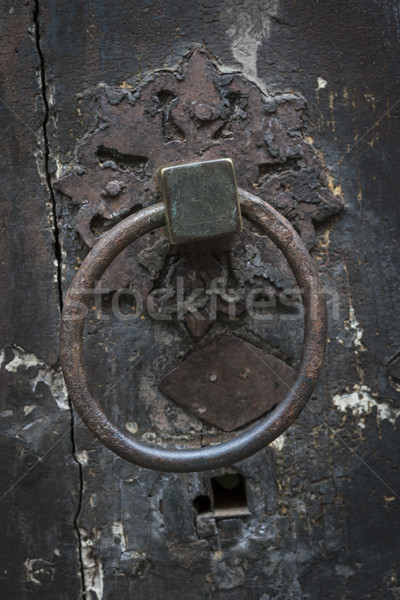 Antique door knocker Stock photo © elenaphoto