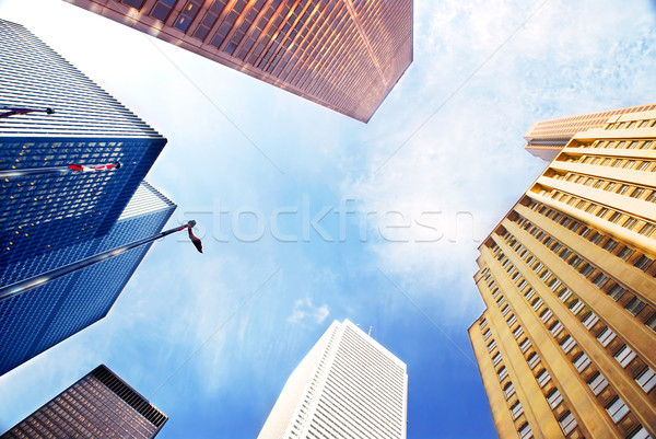Corporate Gebäude farbenreich Stadt Business Zentrum Stock foto © elenaphoto
