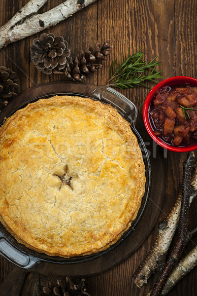 Stock photo: Meat pie Tourtiere