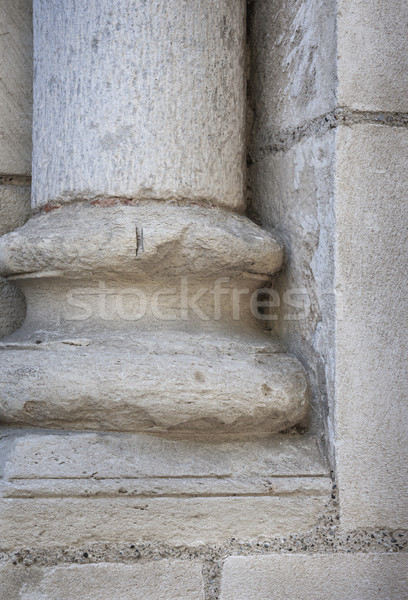 Columna edad piedra fondo primer plano detalle arquitectónico Foto stock © elenaphoto