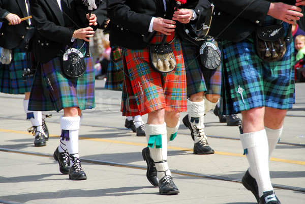Stock photo: Scottish marching band