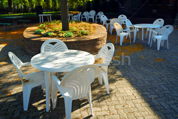 Outdoor cafe Stock photo © elenaphoto
