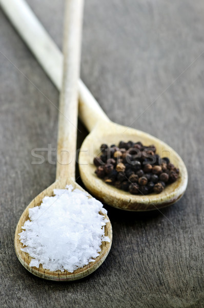 Stock photo: Salt and pepper