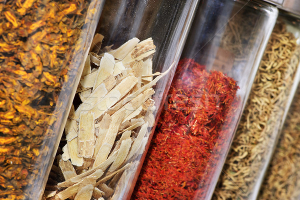 Traditional Chinese herbal medicines Stock photo © elenaphoto