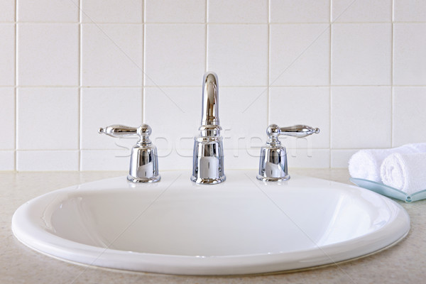 Bathroom sink Stock photo © elenaphoto