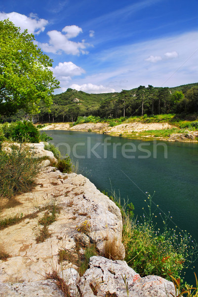 River Gard in southern France Stock photo © elenaphoto