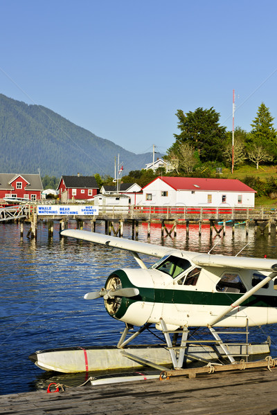 Stock photo: Sea plane at dock in Tofino, Vancouver Island, Canada