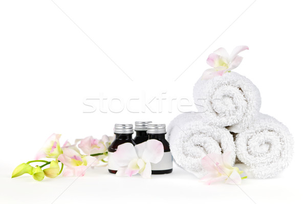 Rolled up spa towels Stock photo © elenaphoto