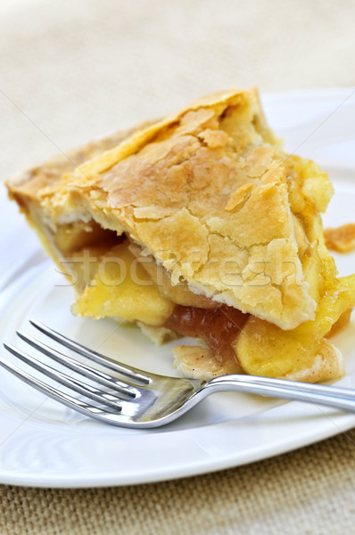 Slice of apple pie Stock photo © elenaphoto