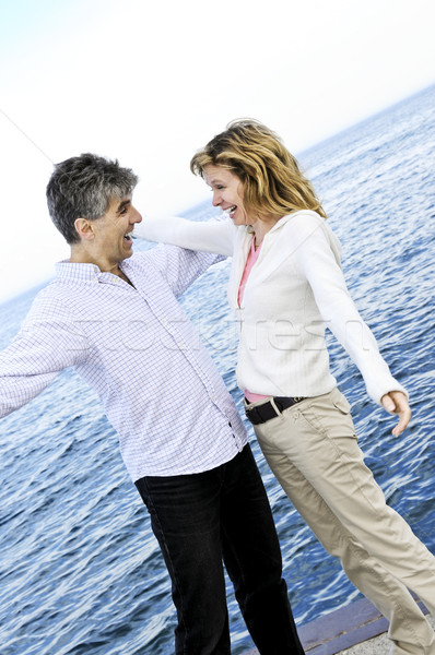 Carefree mature couple Stock photo © elenaphoto