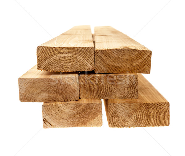 Dois quatro madeira serrada borda seis cedro Foto stock © elenaphoto