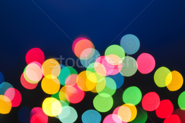 Blurred Christmas lights Stock photo © elenaphoto