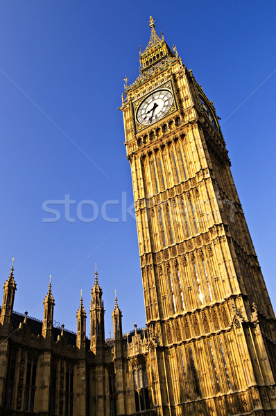 Big Ben relógio torre casas parlamento Londres Foto stock © elenaphoto