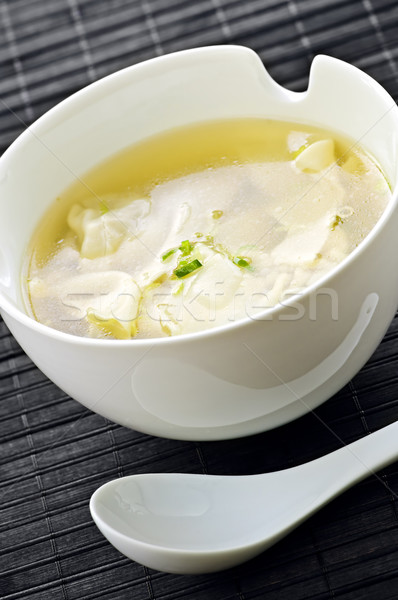 Stock photo: Wonton soup
