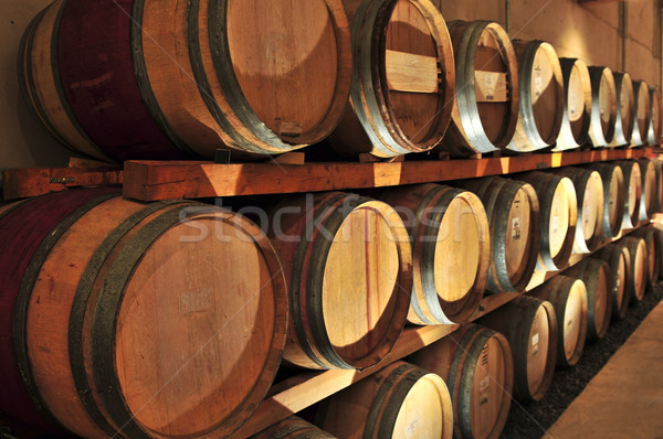 Stock photo: Wine barrels