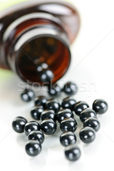 Chinez brevet medicină pastile traditional Imagine de stoc © elenaphoto