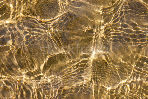 Sunny water ripples over sand Stock photo © elenaphoto