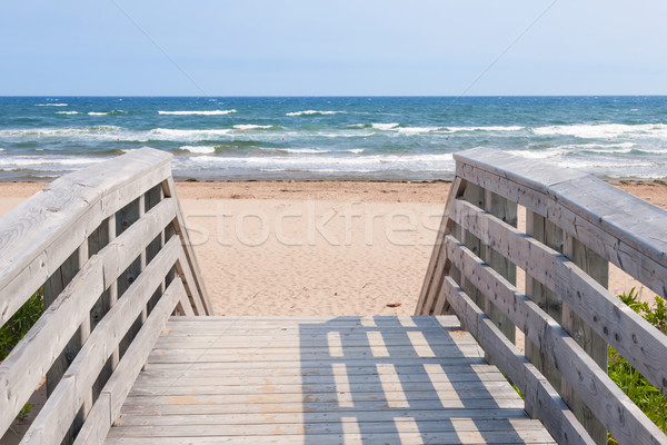 Entrance to Atlantic ocean beach Stock photo © elenaphoto