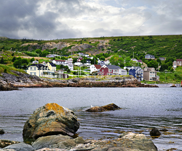 Fishing village in Newfoundland Stock photo © elenaphoto