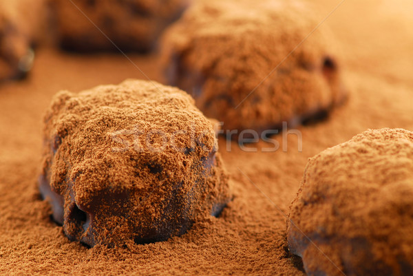 Chocolate truffles Stock photo © elenaphoto