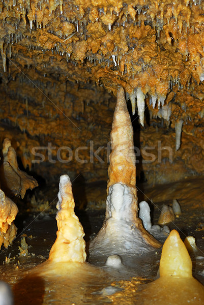 Cave rock formations Stock photo © elenaphoto