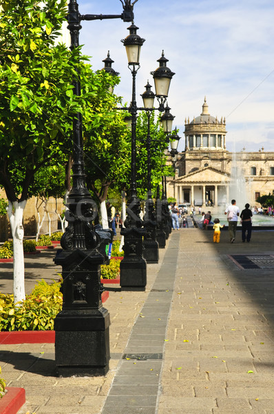 Plaza Tapatia leading to Hospicio Cabanas in Guadalajara, Jalisco, Mexico Stock photo © elenaphoto