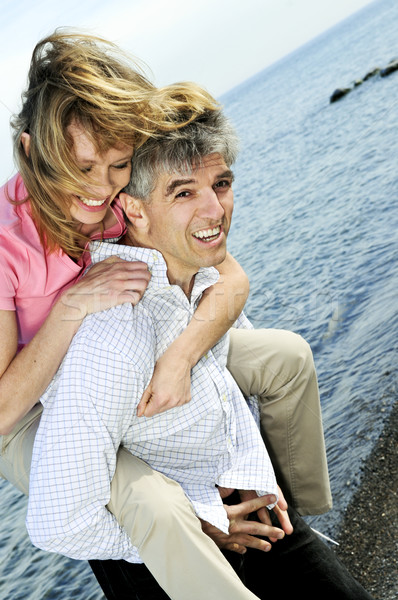 Foto stock: Maduro · romántica · Pareja · bebé · aire · libre