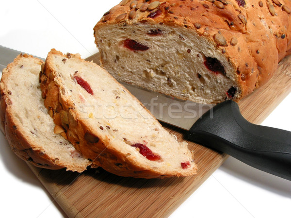 Bread and knife Stock photo © elenaphoto