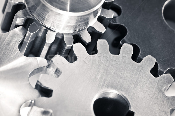 Zahnräder industriellen Metall Maschine Teile Technologie Stock foto © elenaphoto
