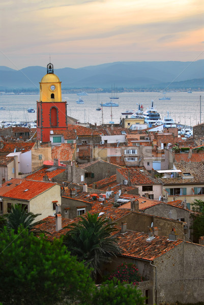St.Tropez at sunset Stock photo © elenaphoto