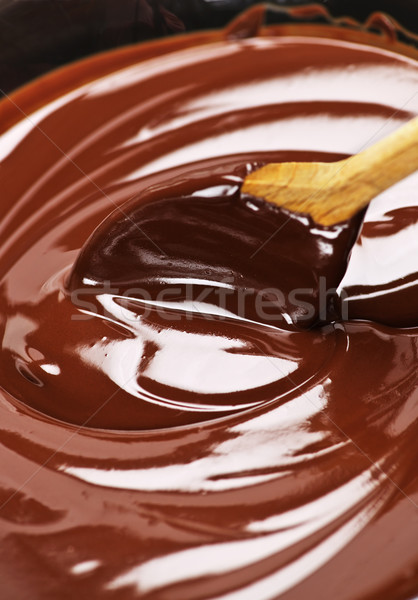 Foto stock: Chocolate · colher · macio · rico