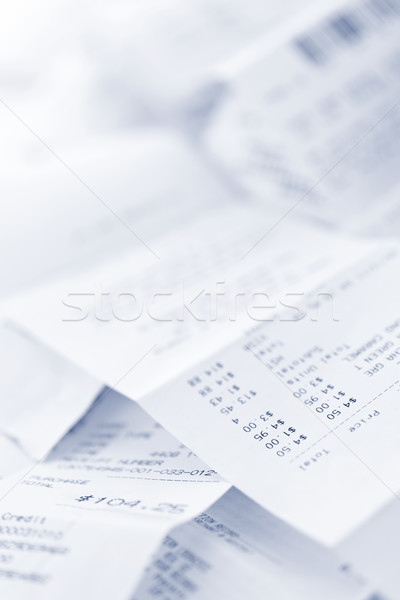 Stockfoto: Verkoop · papier · kassa · verliezen