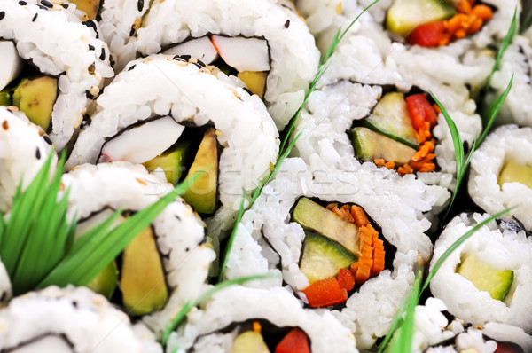 Zdjęcia stock: Sushi · taca · żywności · asian
