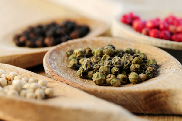 Stock photo: Assorted peppercorns