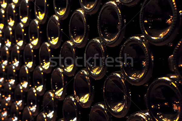 Stock photo: Wine bottles