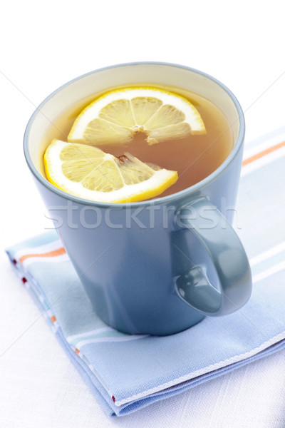 Foto d'archivio: Tè · limone · Cup · fresche · caldo · fette