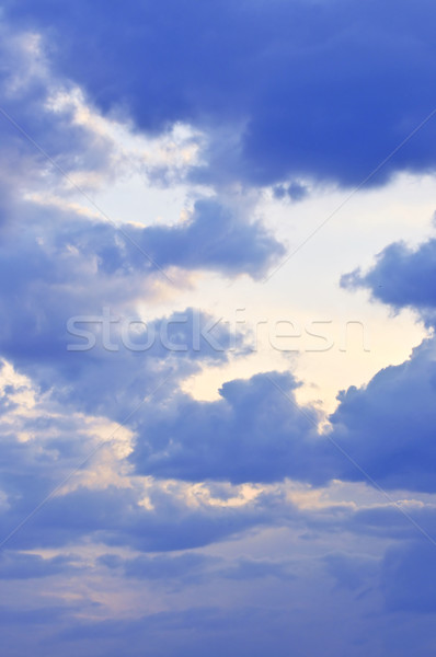 Stormy sky with sunshine Stock photo © elenaphoto